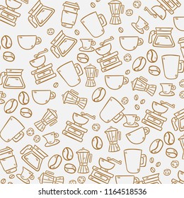 Coffee time, seamless background for your design
