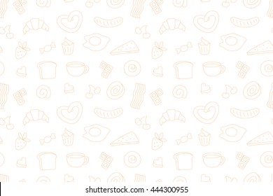 Coffee time, seamless background for your design