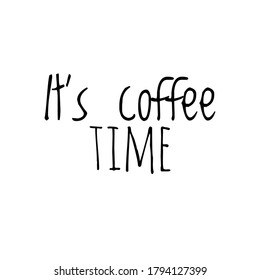 ''Coffee time'' sign design vector