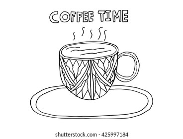 Coffee Time. Sketchy Style.