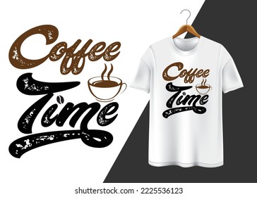 Diseños de camisetas de moda en tiempos de café