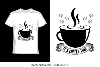 es hora de café, Coffee T-Shirt Design