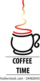 Coffee time vector 