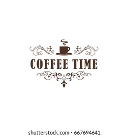 coffee time vector