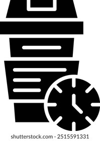 Coffee Time Vector Icon Design Illustration