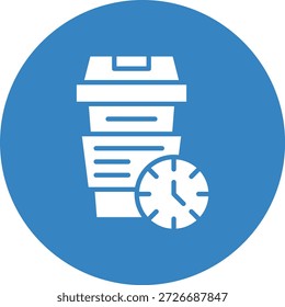 Coffee Time Vector Icon Design Illustration