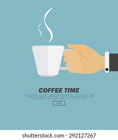 Coffee Time, vector illustration