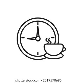 Coffee timeline icon. vector illustration. EPS10