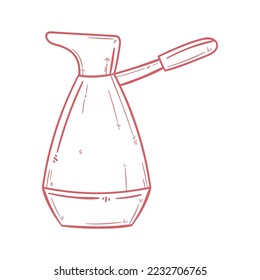 coffee toaster pot doodle style