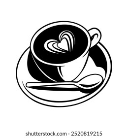 Coffee Tool Machine Vintage Design Hand Drawn Vector Art Illustration