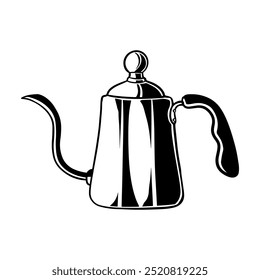 Máquina de café Design vintage Desenhado à mão Vetor Arte Ilustração