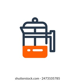Vektorgrafik des Kaffeewerkzeugs Icon Illustration
