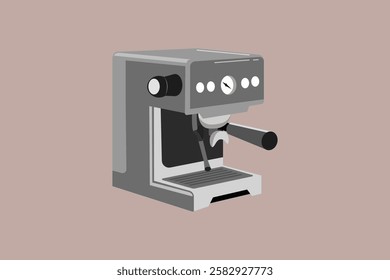 Coffee tools concept. Colored flat vector illustration isolated.