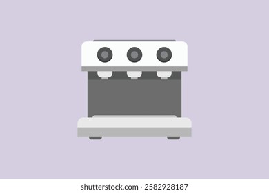 Coffee tools concept. Colored flat vector illustration isolated.