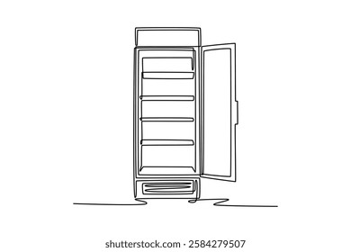 Coffee tools concept. Single line draw design vector graphic illustration.	