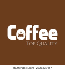 Coffee Top Quality Letter Logo Design Template