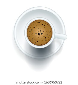Coffee top Vektorillustration Symbol.Realistische Vektorillustration Symbol einzeln auf weißem Hintergrund Kaffeetop .