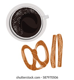 coffee  top view