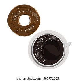 coffee  top view