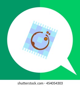 Coffee trace on napkin icon