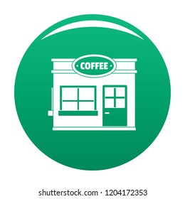 Coffee trade icon. Simple illustration of coffee trade vector icon for any design green