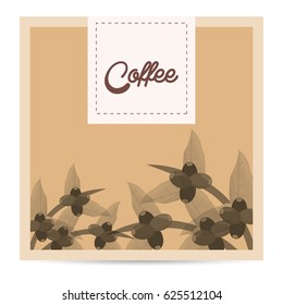 coffee tree beans nature poster