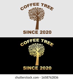 Coffee Tree design template logo