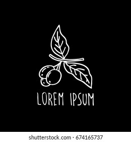 coffee tree doodle icon