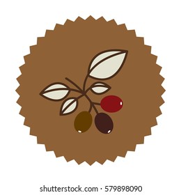 coffee tree icon image design, vector illustration