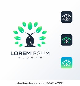 coffee tree logo design ready to use