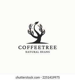 Design-Vorlage für das Coffee-Baum-Logo