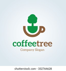 Coffee Tree Logo Template