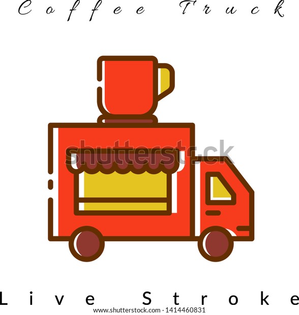 Coffee Truck Icon\
For Coffee Shop, For Website, Brochure, Flyer, Infographic, Logo\
Coffee, Presentation