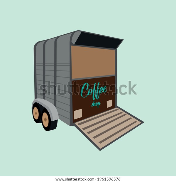 coffee truck illustration\
logo vector
