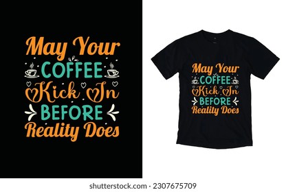 Coffee t-shirt design bundle, set of coffee designs, coffee t-shirt quotes, coffee T-shirt Design, Vector T-shirt Design