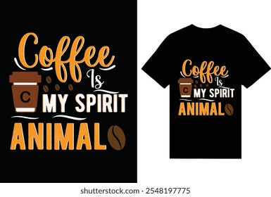 coffee t-shirt design for coffee lover