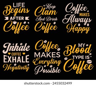 Coffee T-Shirt Design, Coffee tee vector Design