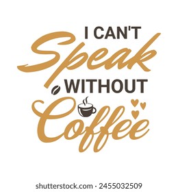 Coffee T-Shirt Design, Coffee tee vector Design