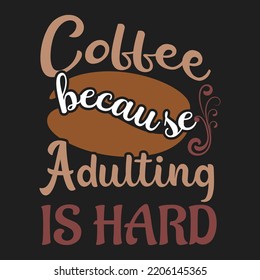 Coffee T-shirt design , this design is fully Editable, If you need any kind of t-shirt design fell free contact here