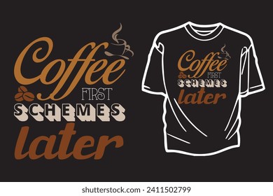 Coffee T-Shirt Design Coffee Time