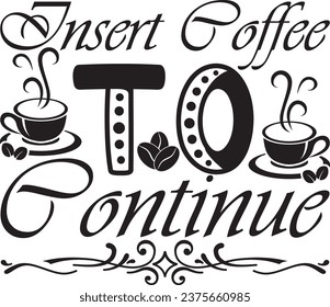 Coffee T-Shirt design, typography design