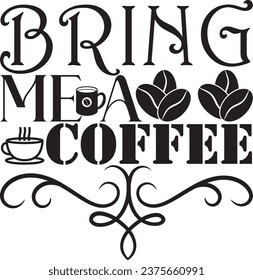 Coffee T-Shirt design, typography design