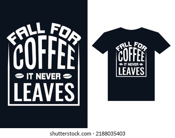 Coffee t-shirt design typography vector template for print