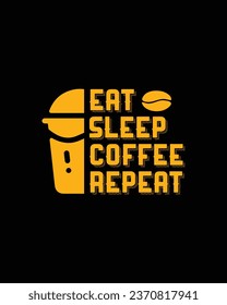 Coffee T-Shirt Design, Typography Coffee T-shirt vector, coffee tee