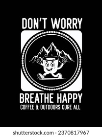 Coffee T-Shirt Design, Typography Coffee T-shirt vector, coffee tee