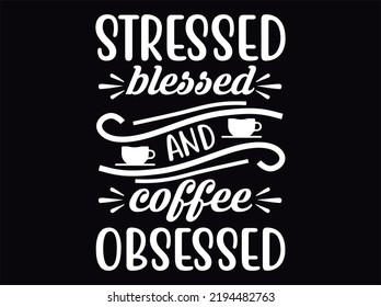 Coffee t-shirt design vector file