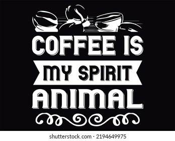 Coffee t-shirt design vector file