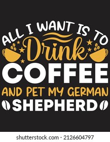 Coffee T-shirt Design Vector For Graphic