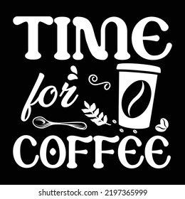 Coffee t-shirt design vector template