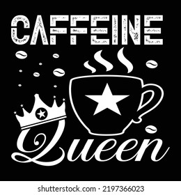 Coffee t-shirt design vector template